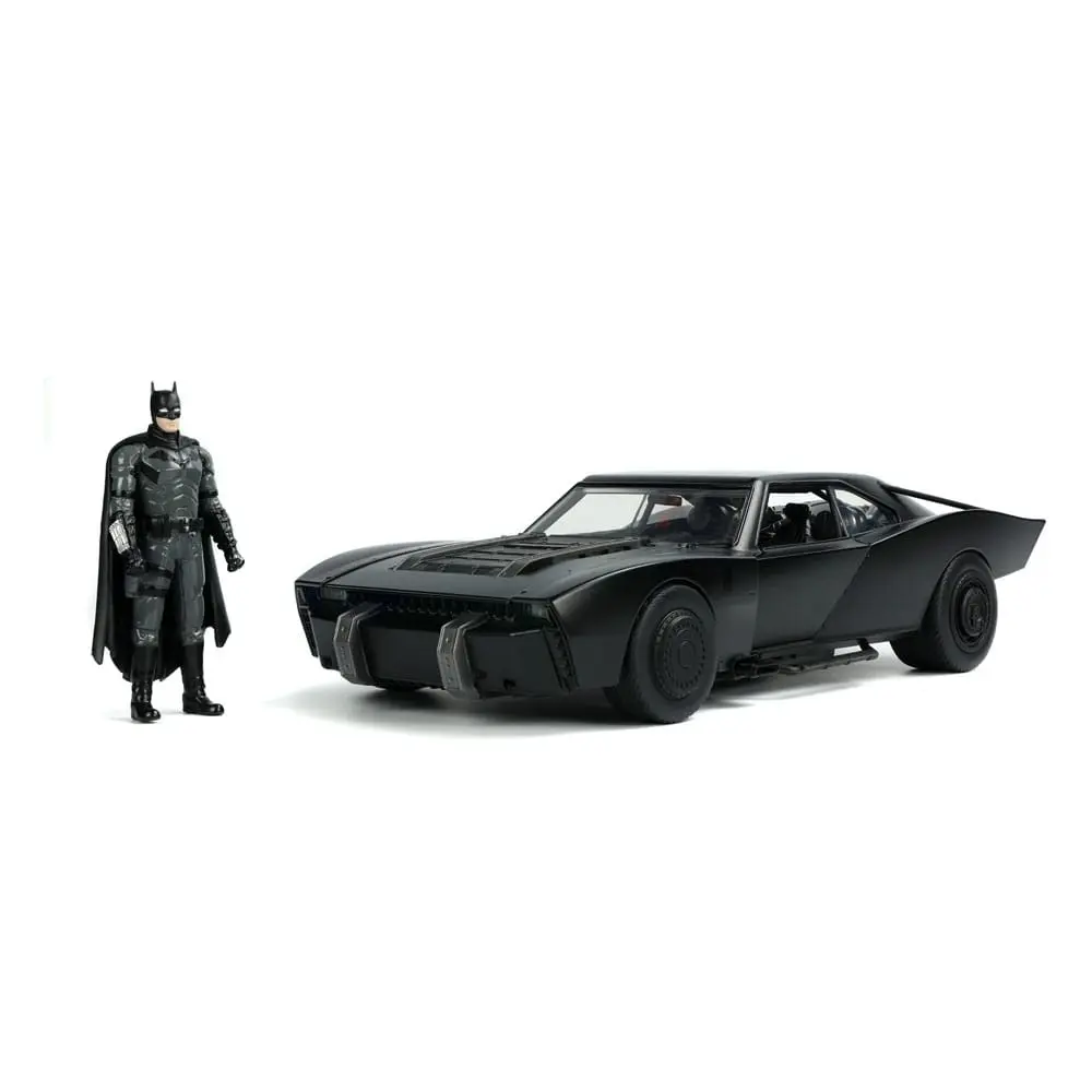 Batman 2022 Hollywood Rides Diecast Model 1/18 2022 Batmobile és figura termékfotó