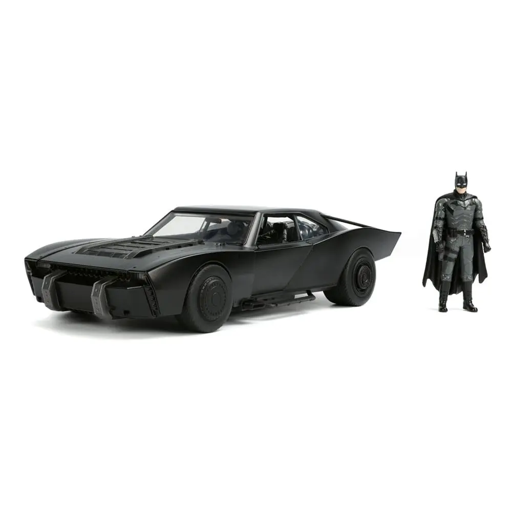 Batman 2022 Hollywood Rides Diecast Model 1/18 2022 Batmobile és figura termékfotó