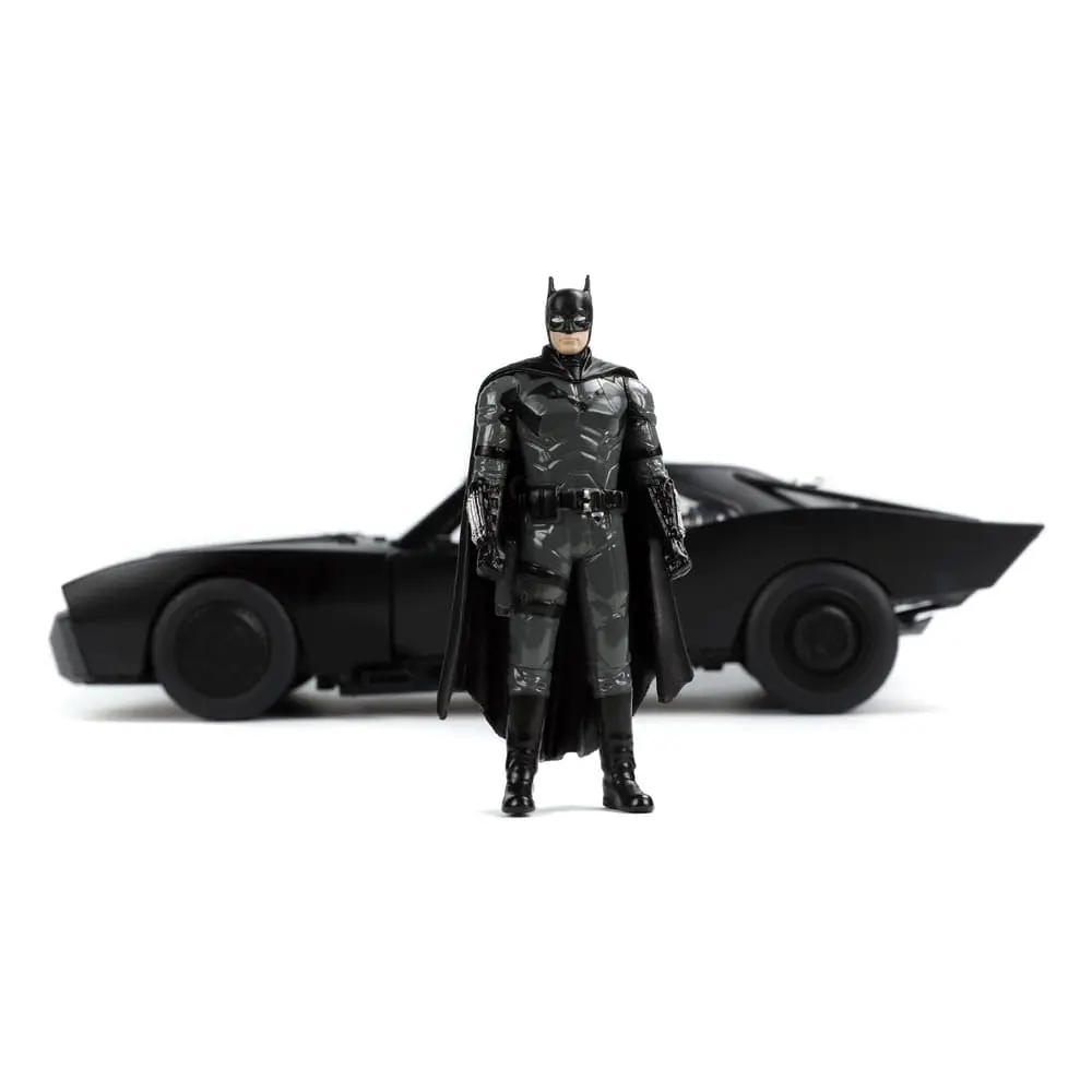 Batman 2022 Hollywood Rides Diecast Model 1/18 2022 Batmobile és figura termékfotó