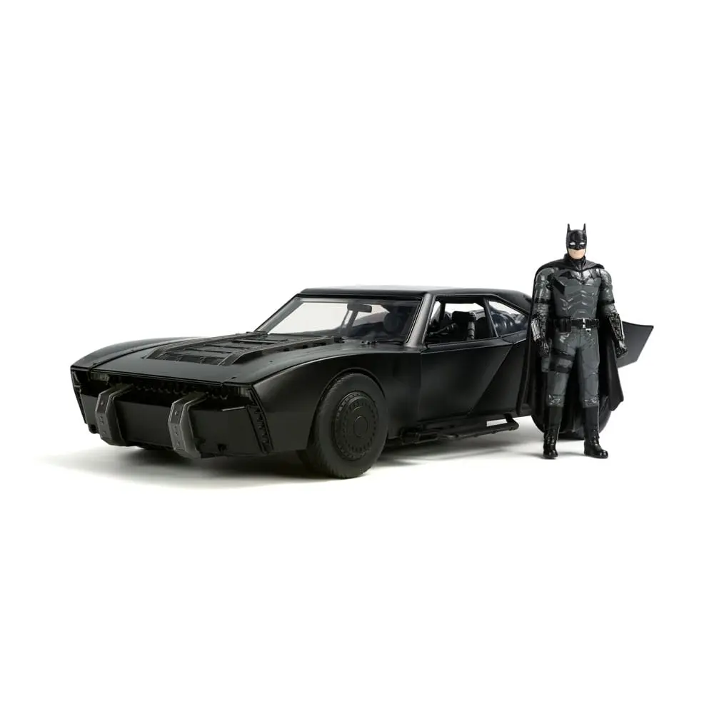 Batman 2022 Hollywood Rides Diecast Model 1/18 2022 Batmobile és figura termékfotó