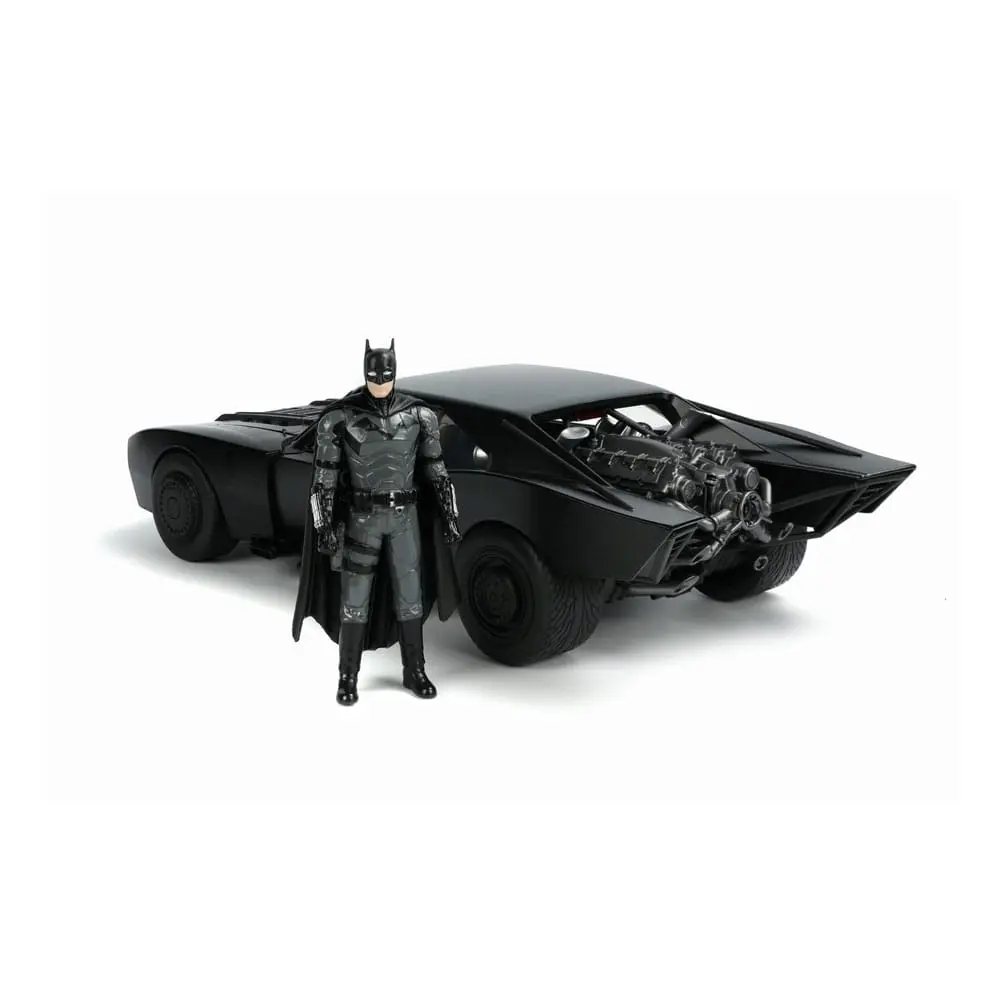 Batman 2022 Hollywood Rides Diecast Model 1/18 2022 Batmobile és figura termékfotó