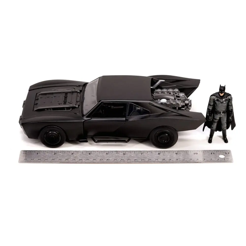 Batman 2022 Hollywood Rides Diecast Model 1/18 2022 Batmobile és figura termékfotó