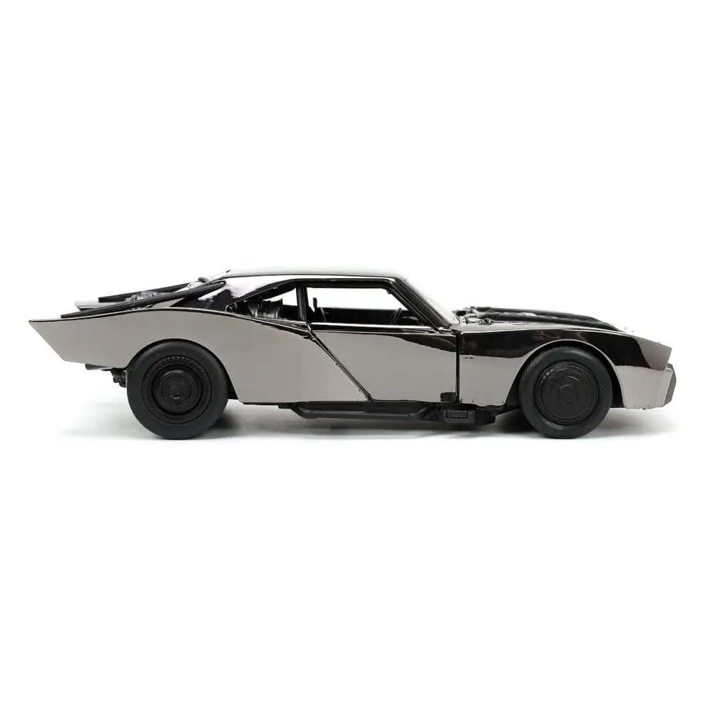 Batman 2022 Hollywood Rides Diecast Model 1/24 2022 Batmobil Black Chrome Convention Exkluzív és figura termékfotó