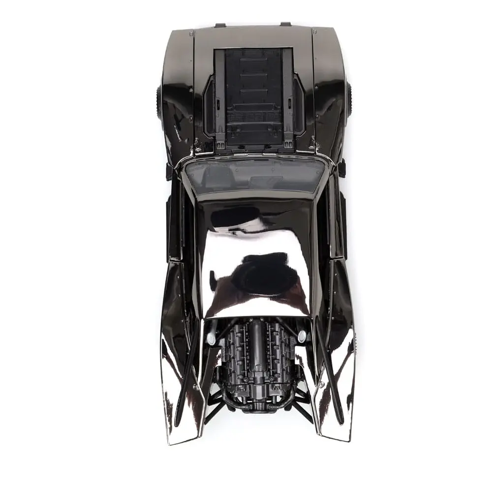 Batman 2022 Hollywood Rides Diecast Model 1/24 2022 Batmobil Black Chrome Convention Exkluzív és figura termékfotó