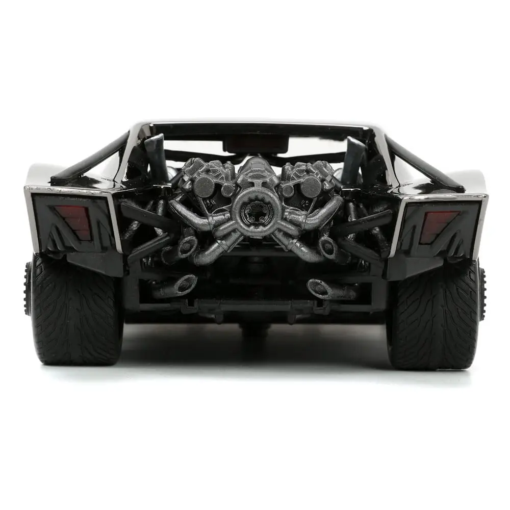 Batman 2022 Hollywood Rides Diecast Model 1/24 2022 Batmobil Black Chrome Convention Exkluzív és figura termékfotó