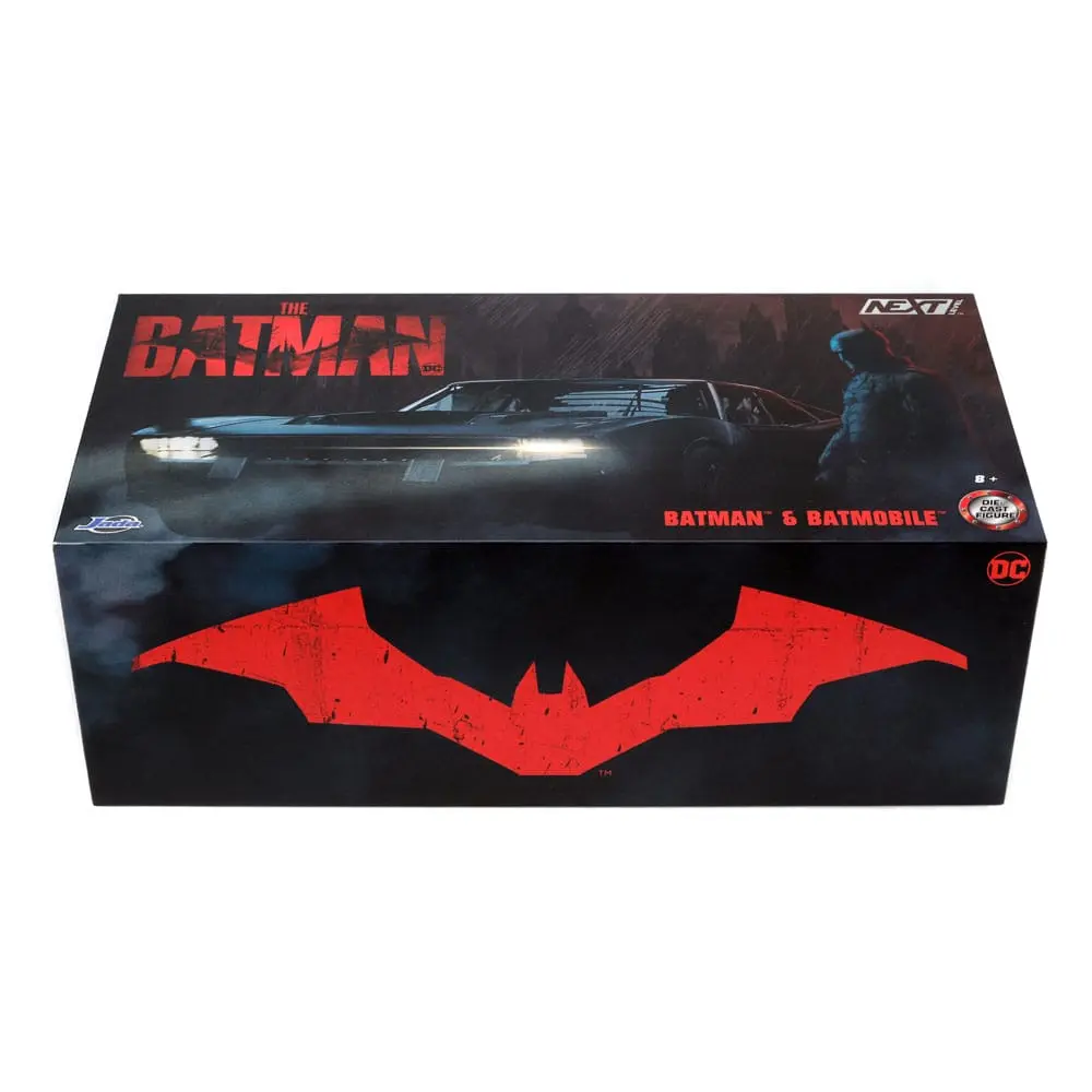 Batman 2022 Hollywood Rides Diecast Model 1/24 2022 Batmobil Black Chrome Convention Exkluzív és figura termékfotó