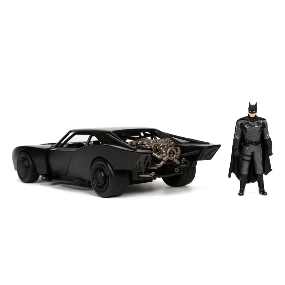 Batman 2022 Hollywood Rides Diecast Model 1/24 2022 Batmobile és figura termékfotó