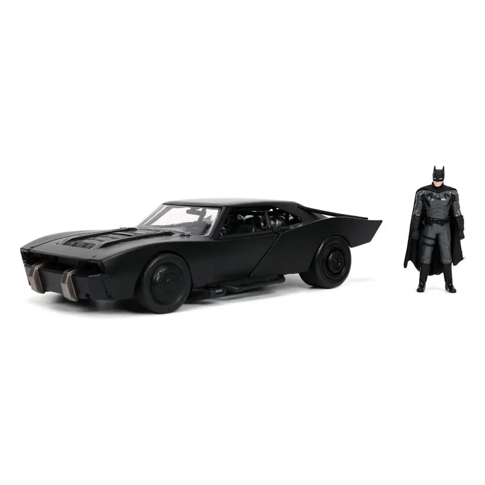 Batman 2022 Hollywood Rides Diecast Model 1/24 2022 Batmobile és figura termékfotó