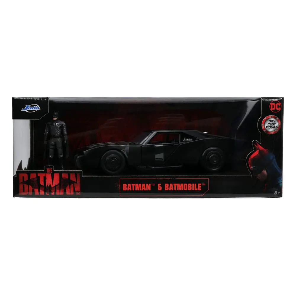 Batman 2022 Hollywood Rides Diecast Model 1/24 2022 Batmobile és figura termékfotó