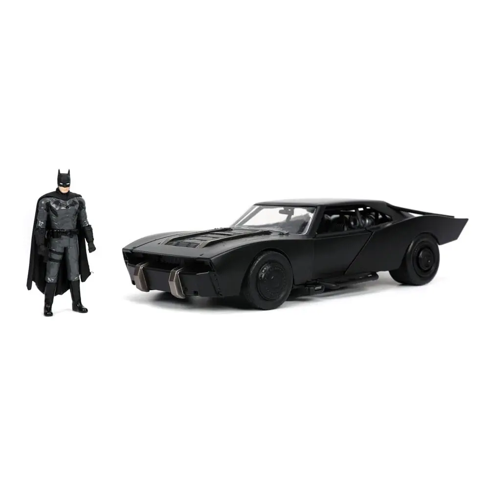 Batman 2022 Hollywood Rides Diecast Model 1/24 2022 Batmobile és figura termékfotó