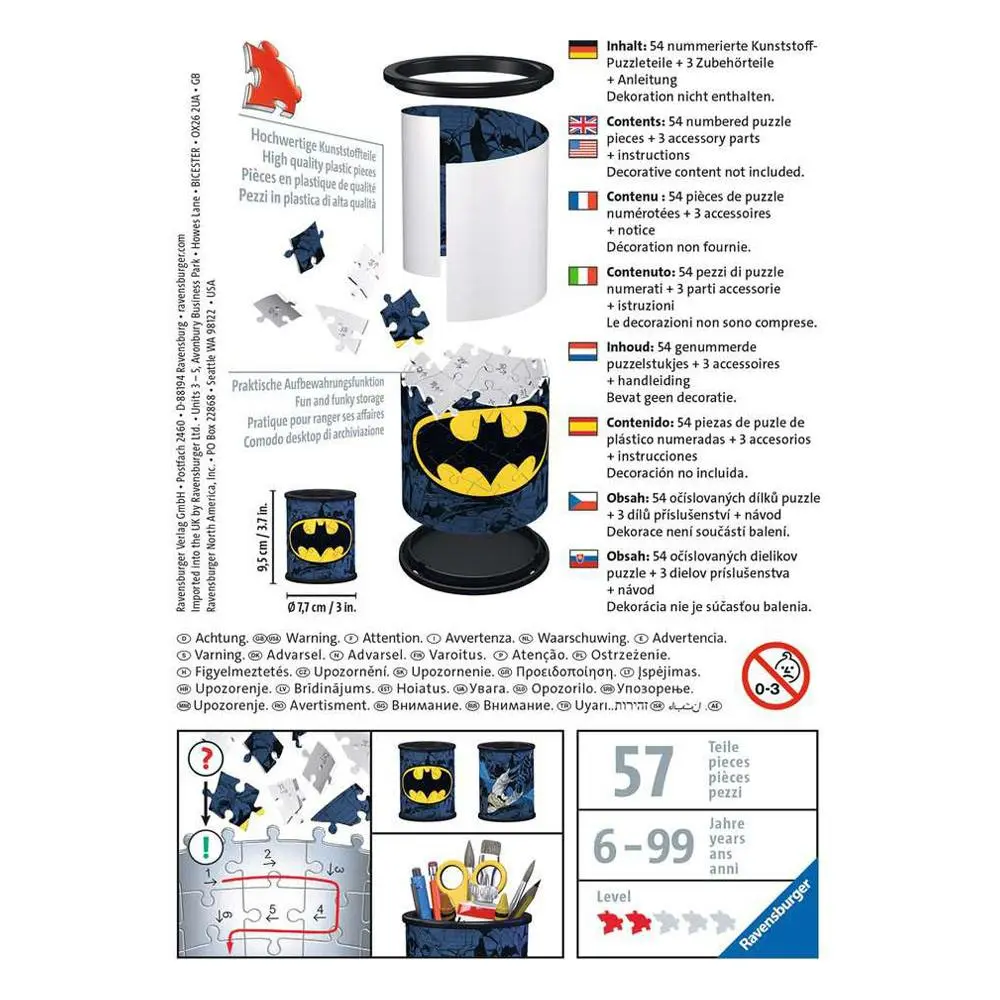 Batman 3D Puzzle tolltartó (54 darab) termékfotó