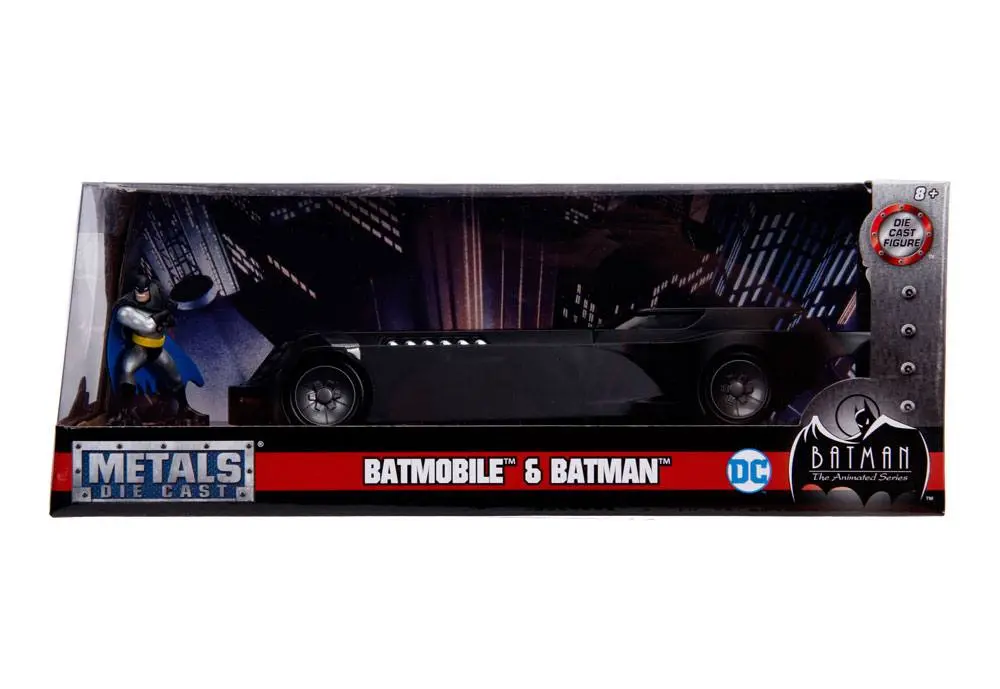 Batman Animated Series Metals Diecast Model 1/24 Batmobile és figura termékfotó