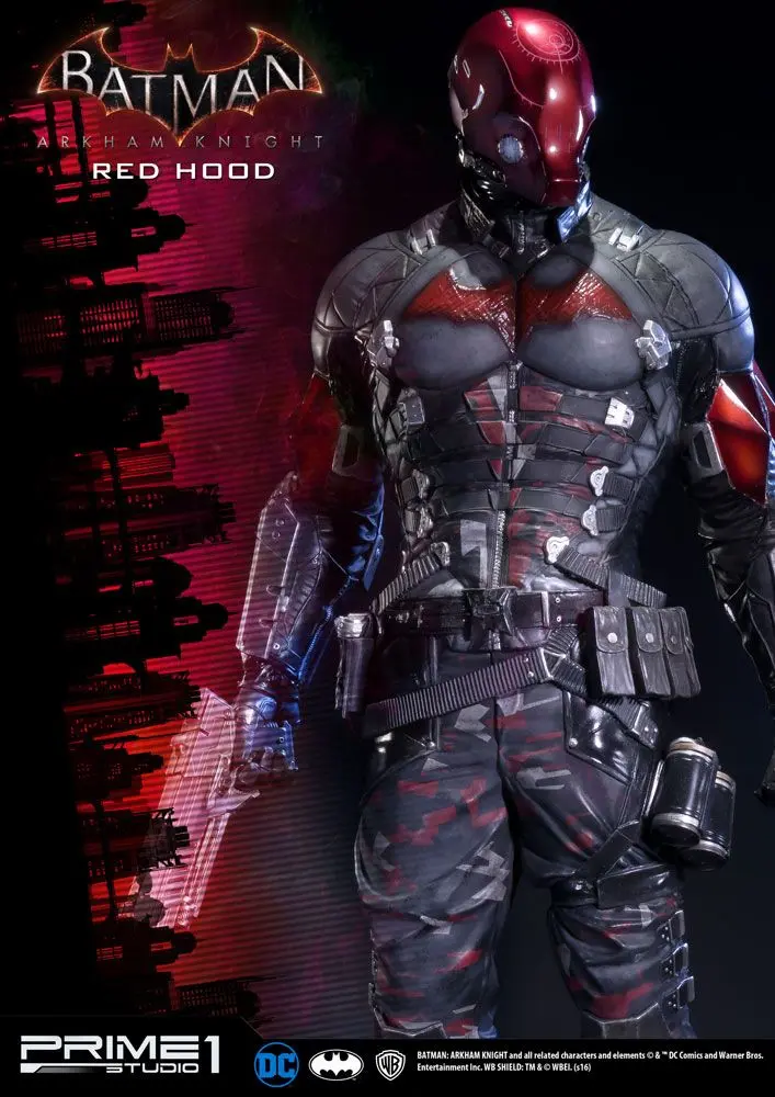 Batman Arkham Knight 1/3 Red Hood szobor figura 82 cm termékfotó