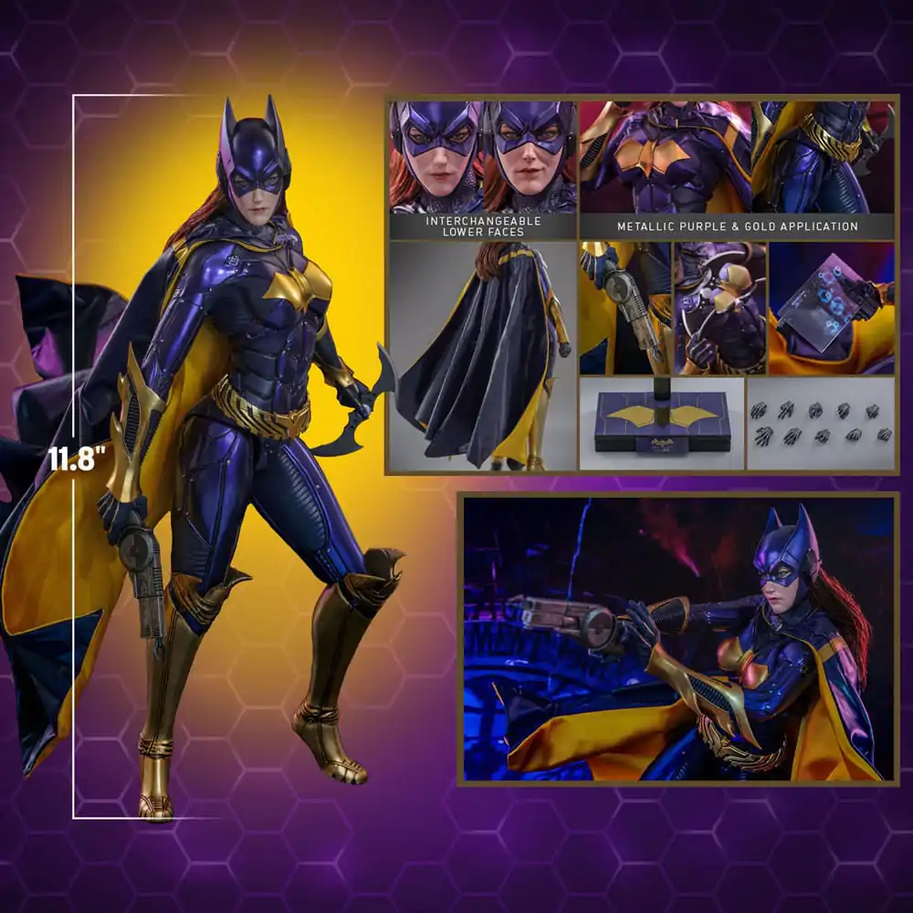 Batman Arkham Knight Videogame Masterpiece 1/6 Batgirl (Purple and Gold Version) Exkluzív akciófigura 30 cm termékfotó