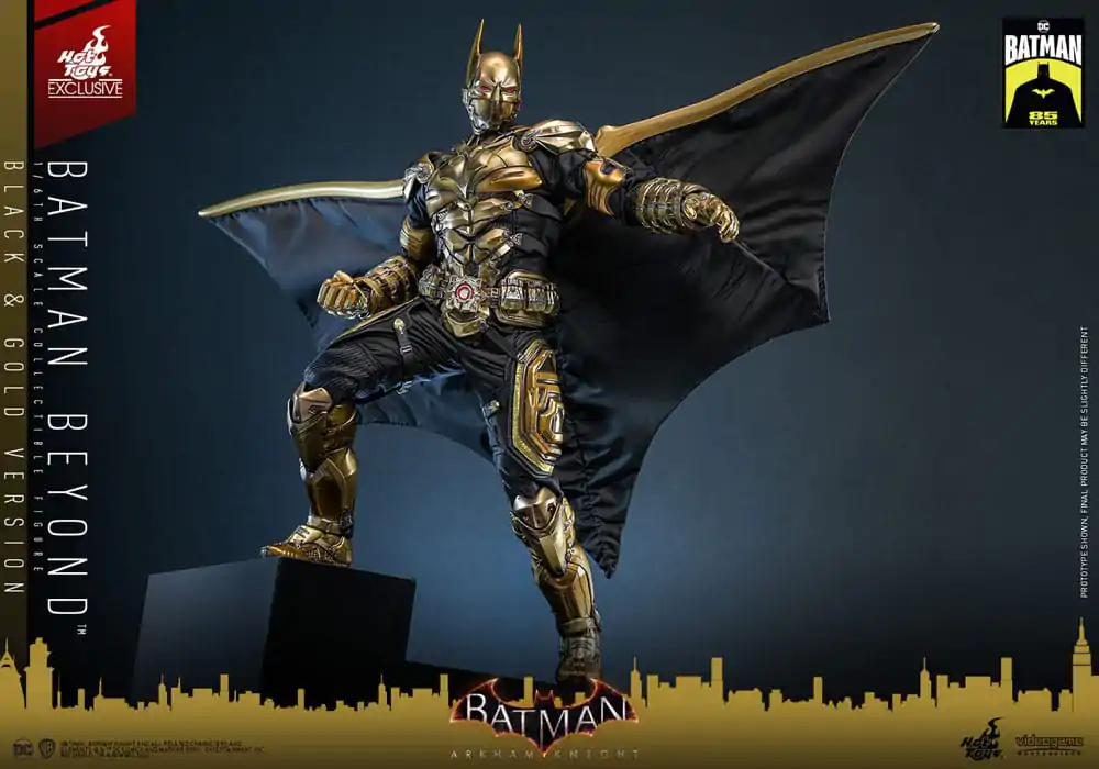 Batman: Arkham Knight Videogame Masterpiece 1/6 Batman Beyond (Black & Gold Version) akciófigura 32 cm termékfotó