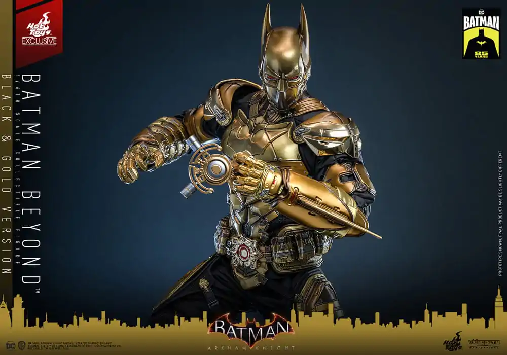 Batman: Arkham Knight Videogame Masterpiece 1/6 Batman Beyond (Black & Gold Version) akciófigura 32 cm termékfotó