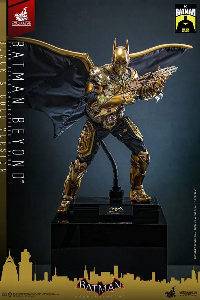 Batman: Arkham Knight Videogame Masterpiece 1/6 Batman Beyond (Black & Gold Version) akciófigura 32 cm termékfotó