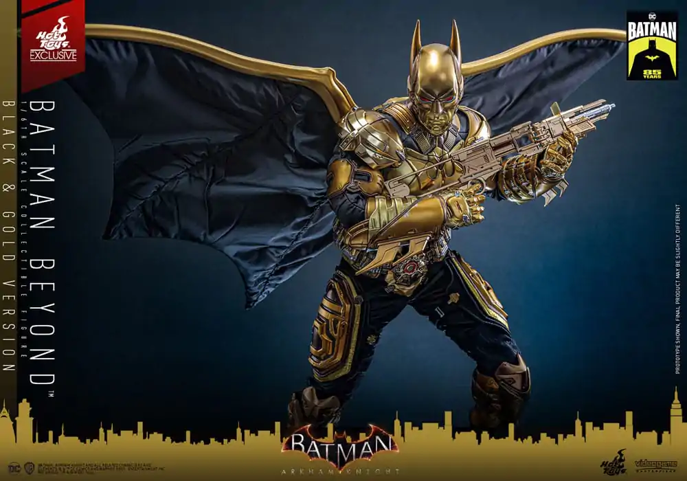 Batman: Arkham Knight Videogame Masterpiece 1/6 Batman Beyond (Black & Gold Version) akciófigura 32 cm termékfotó