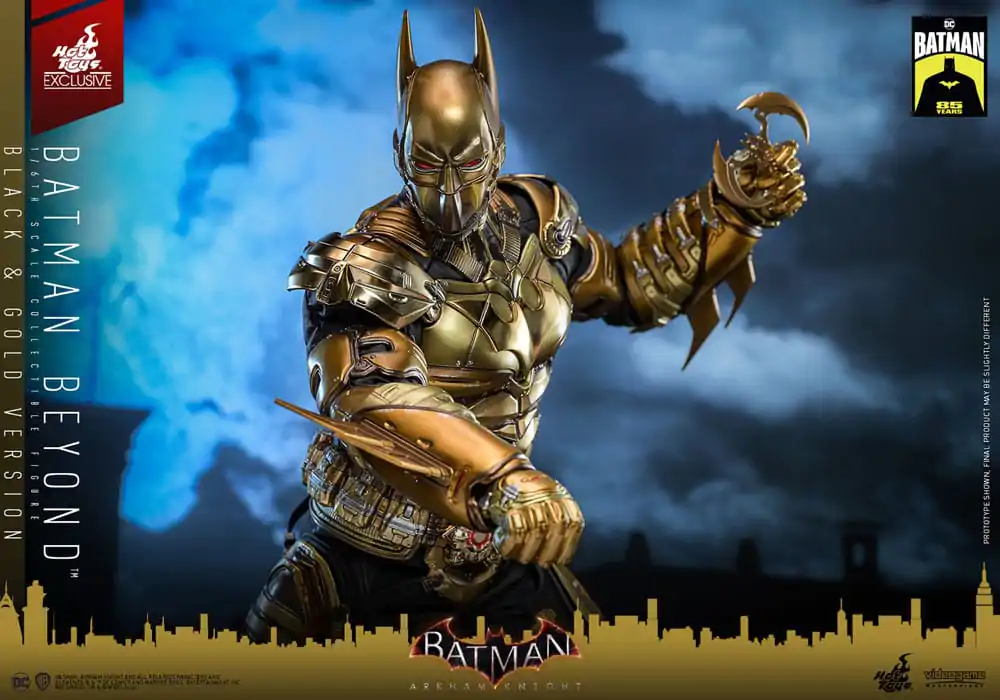 Batman: Arkham Knight Videogame Masterpiece 1/6 Batman Beyond (Black & Gold Version) akciófigura 32 cm termékfotó