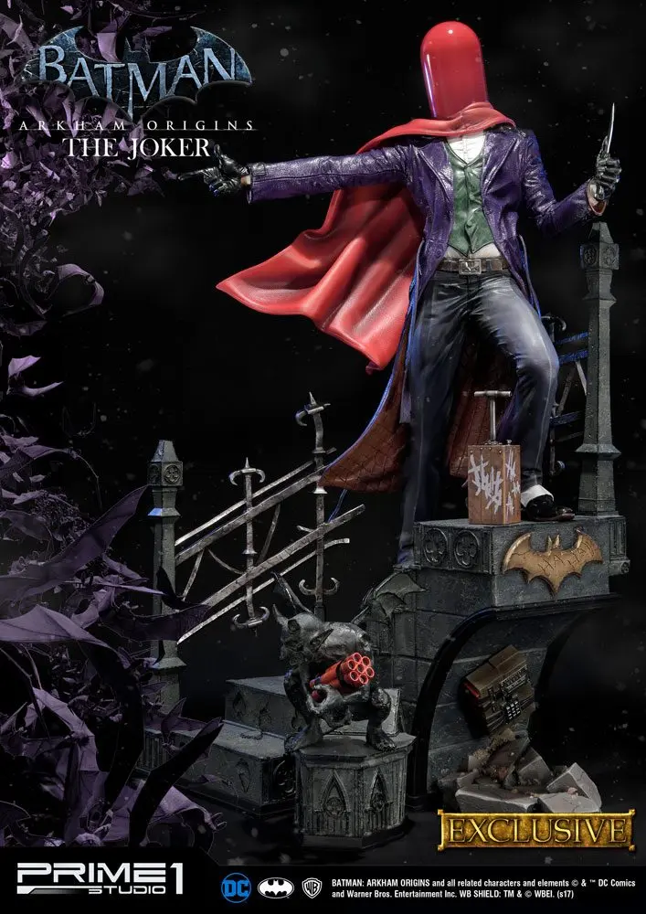 Batman Arkham Origins szobor figura The Joker Exkluzív 86 cm termékfotó