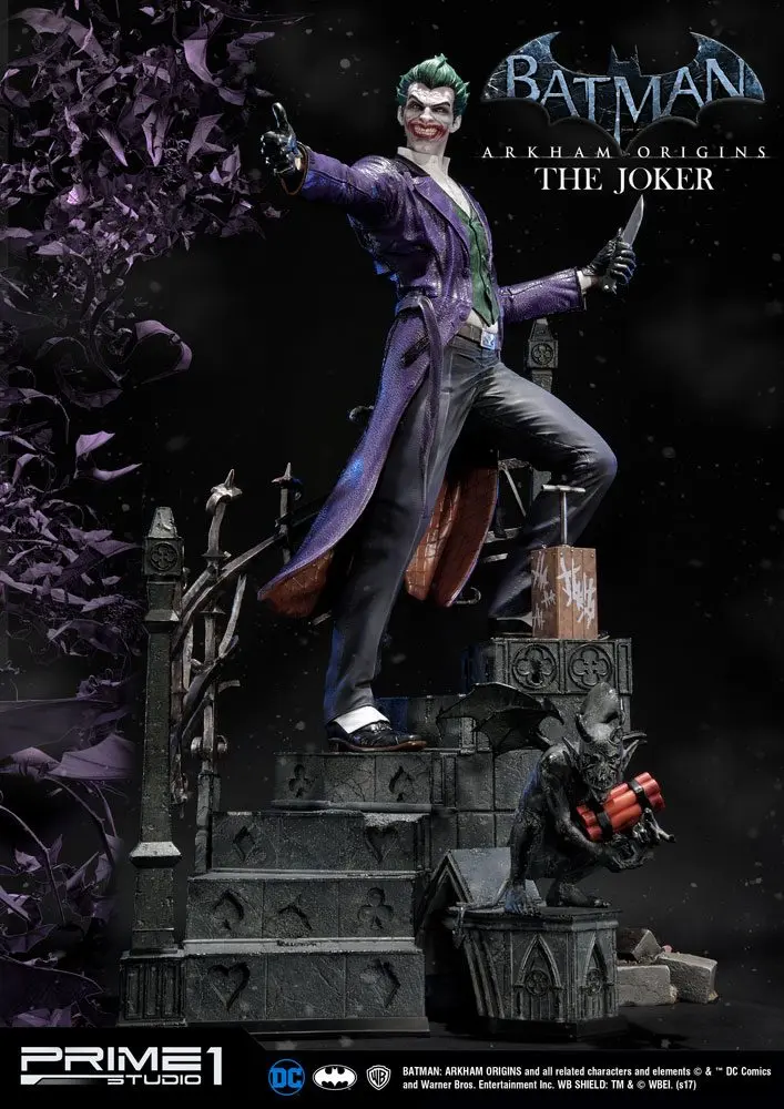 Batman Arkham Origins szobor figura The Joker Exkluzív 86 cm termékfotó