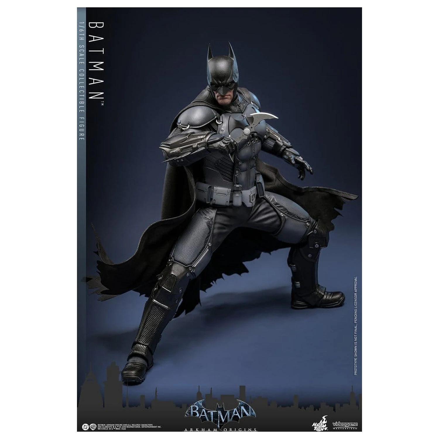 Batman Arkham Origins Videogame Masterpiece 1/6 Batman akciófigura 33 cm termékfotó