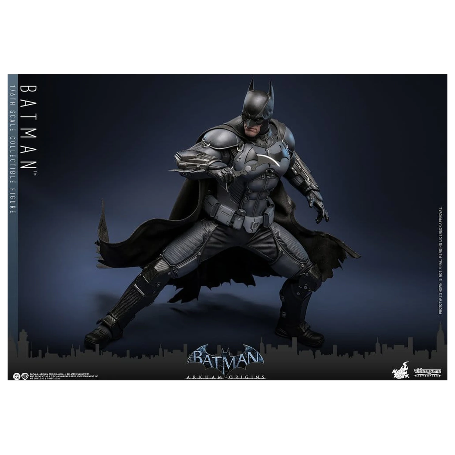 Batman Arkham Origins Videogame Masterpiece 1/6 Batman akciófigura 33 cm termékfotó