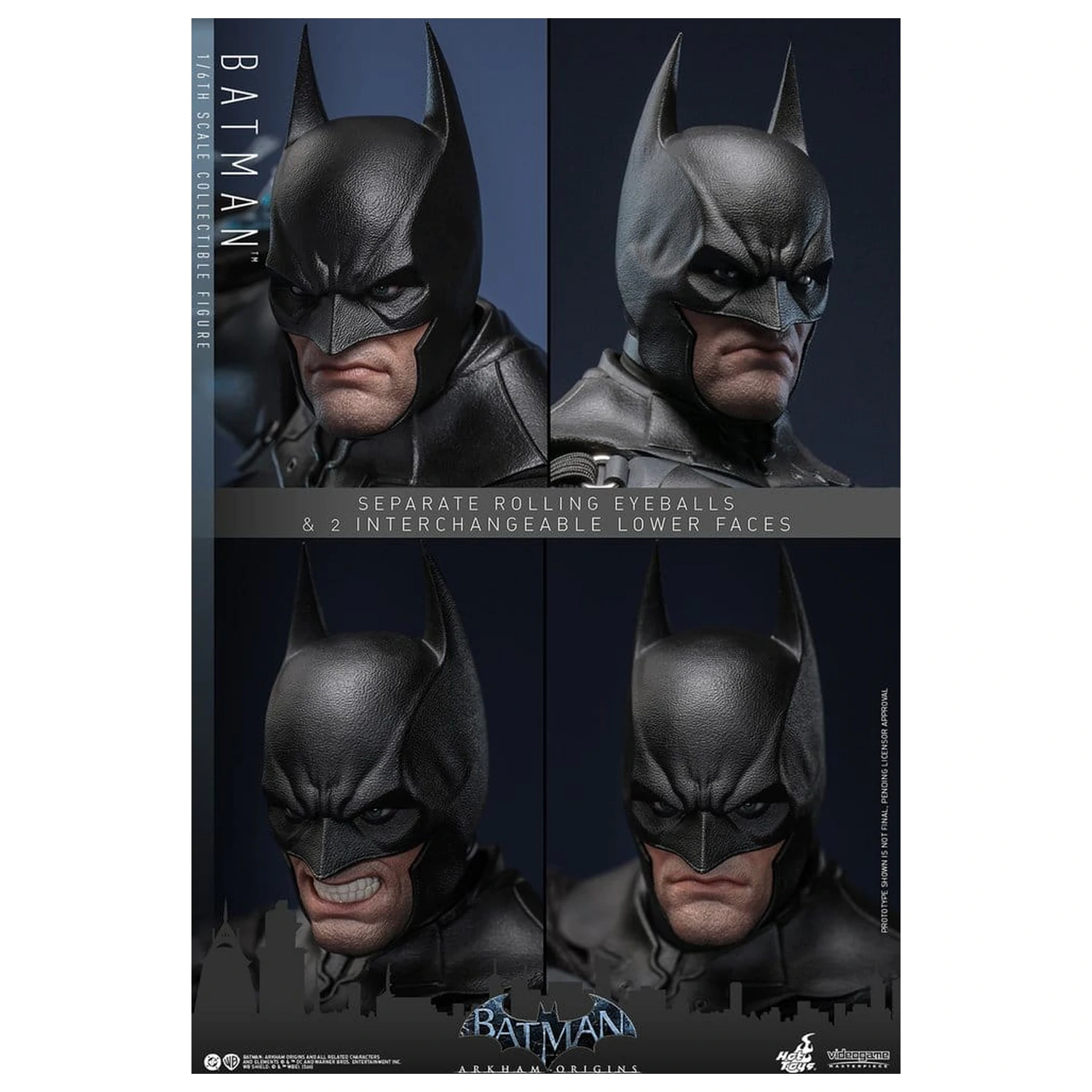 Batman Arkham Origins Videogame Masterpiece 1/6 Batman akciófigura 33 cm termékfotó