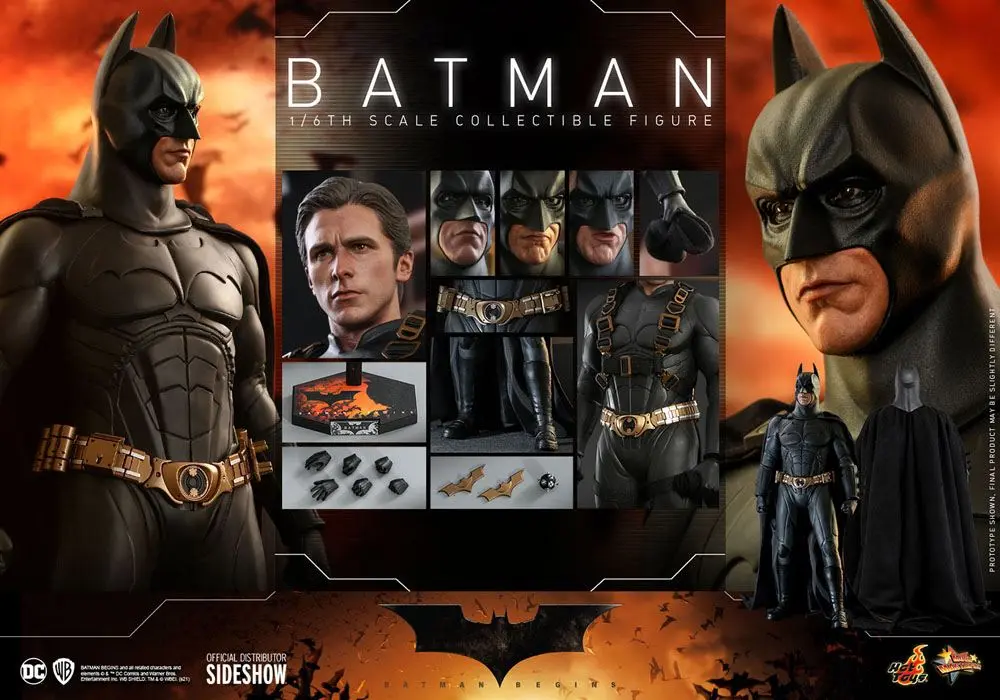 Batman Begins Movie Masterpiece 1/6 Batman Hot Toys Exkluzív akciófigura 32 cm termékfotó