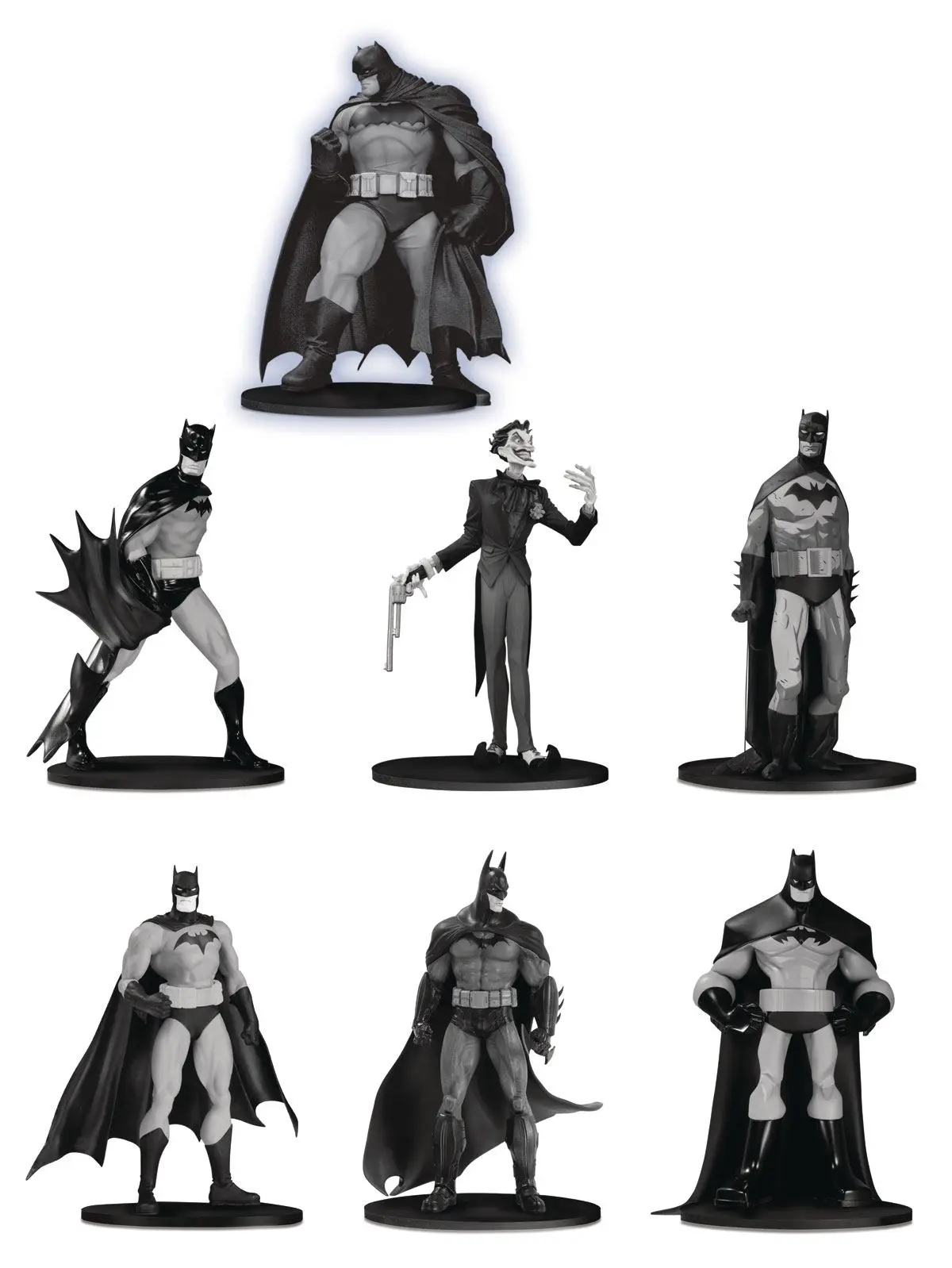 Batman Black &amp; White PVC Minifigura csomag #3 10 cm termékfotó