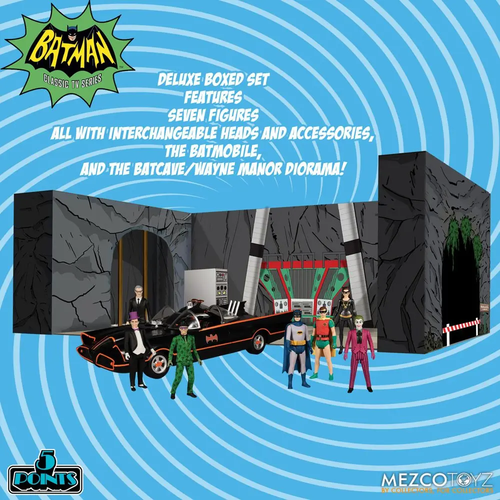 Batman Classic TV Series 5 Points Deluxe Box Batman akciófigura csomag (1966) 9 cm termékfotó