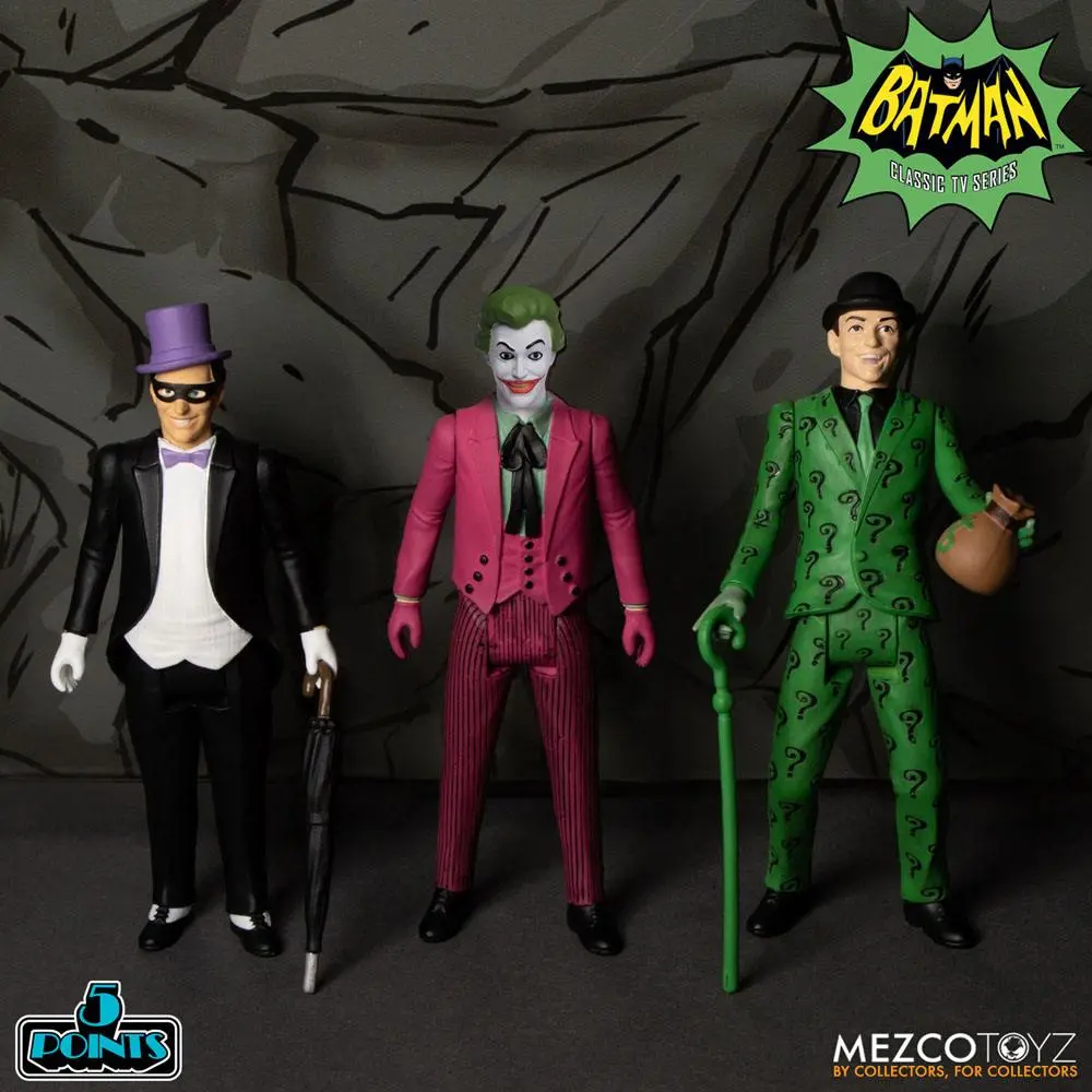 Batman Classic TV Series 5 Points Deluxe Box Batman akciófigura csomag (1966) 9 cm termékfotó