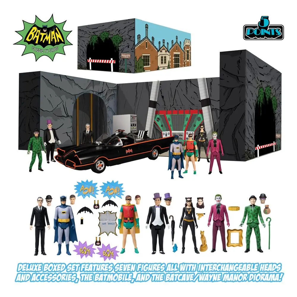 Batman Classic TV Series 5 Points Deluxe Box Batman akciófigura csomag (1966) 9 cm termékfotó