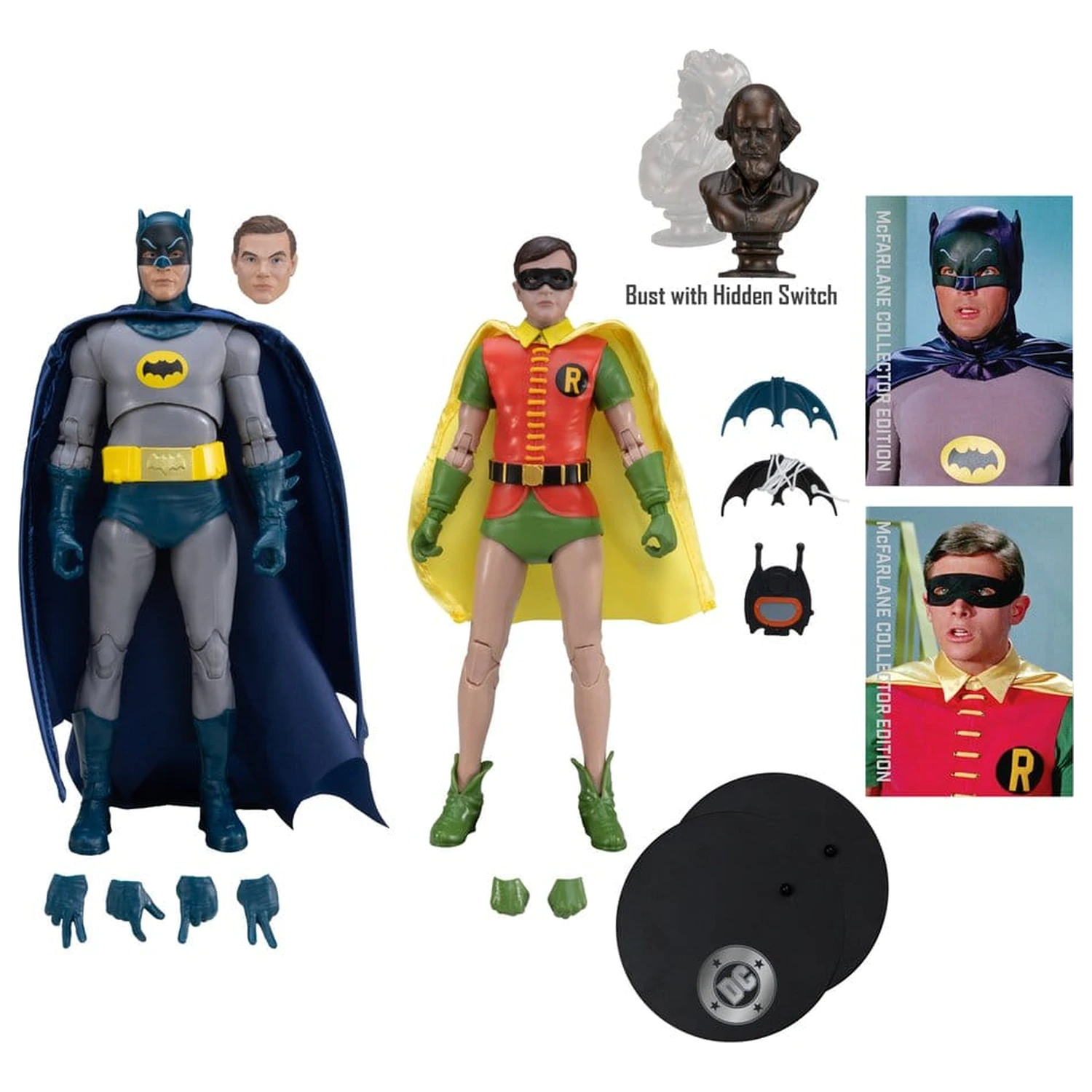 Batman Classic TV Series DC Multiverse McFarlane Collector Edition 2 db-os akciófigura csomag Batman and Robin 18 cm termékfotó
