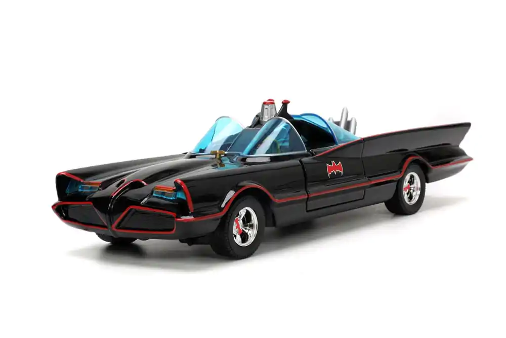 Batman Diecast Model 1/24 Pack of 5 Classic TV Series Batman, Robin, Joker, Penguin figurák és Batmobile termékfotó