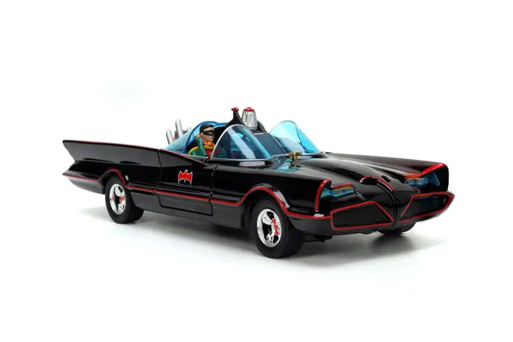 Batman Diecast Model 1/24 Pack of 5 Classic TV Series Batman, Robin, Joker, Penguin figurák és Batmobile termékfotó