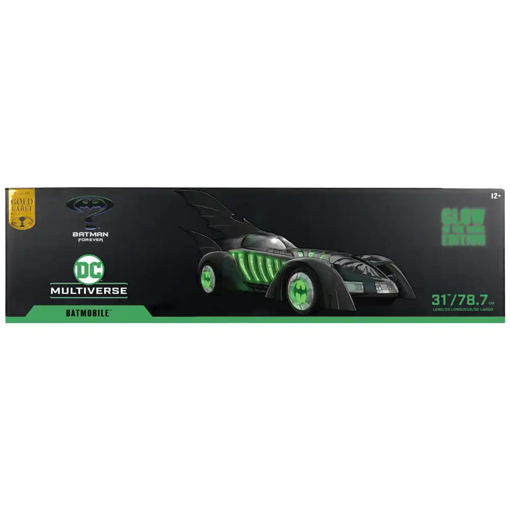 Batman Forever DC Multiverse Batmobile Glow in the Dark Edition (Gold Label) jármű 79 cm termékfotó