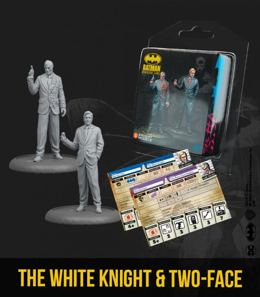Batman Miniature Game Miniatures The White Knight &amp; Two-Face Angol nyelvű termékfotó