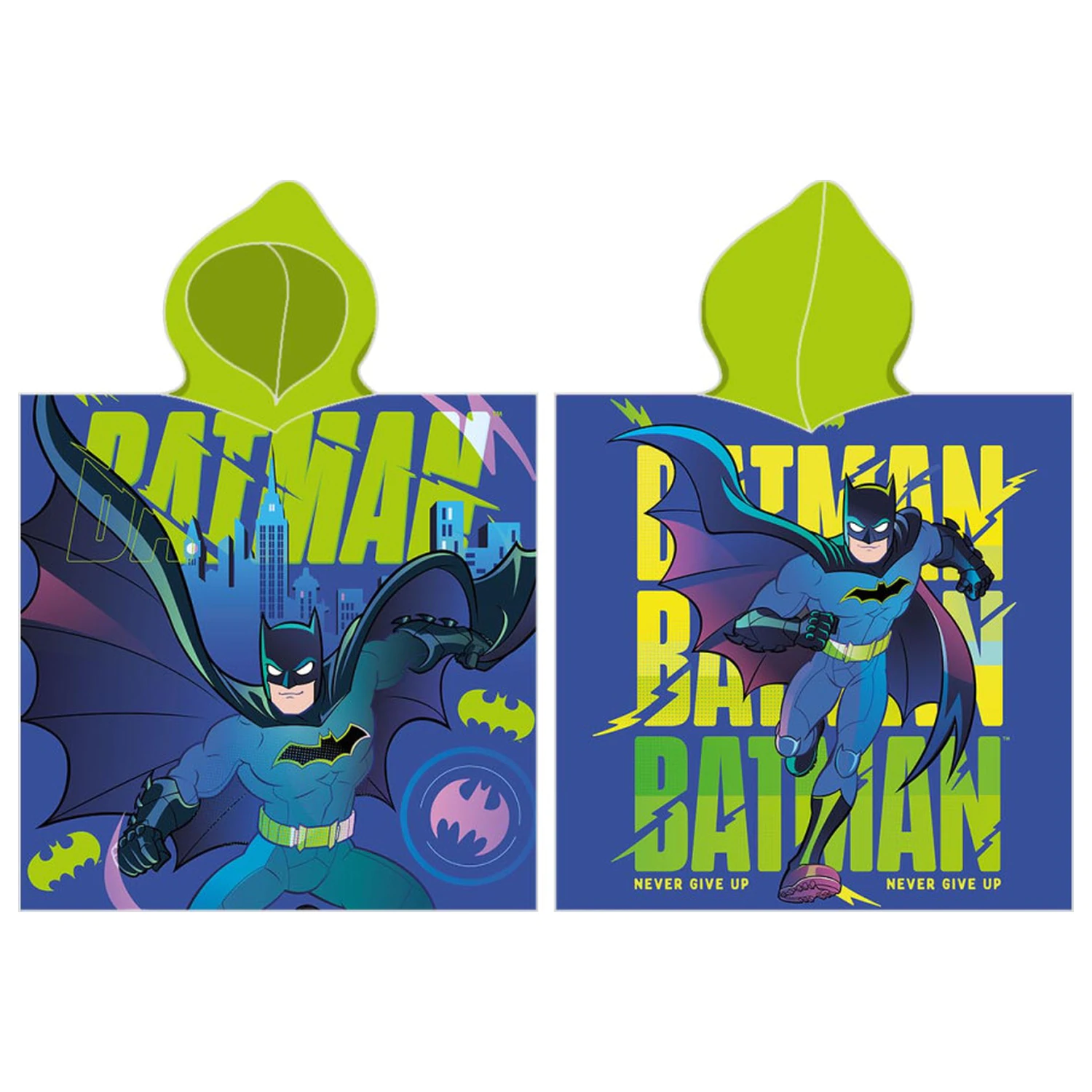 Batman Never Give Up strand törölköző poncsó termékfotó