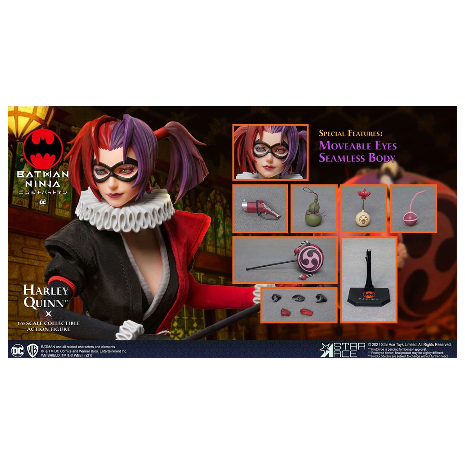 Batman Ninja My Favourite Movie akciófigura 1/6 Harley Quinn Normal Ver. 30 cm termékfotó