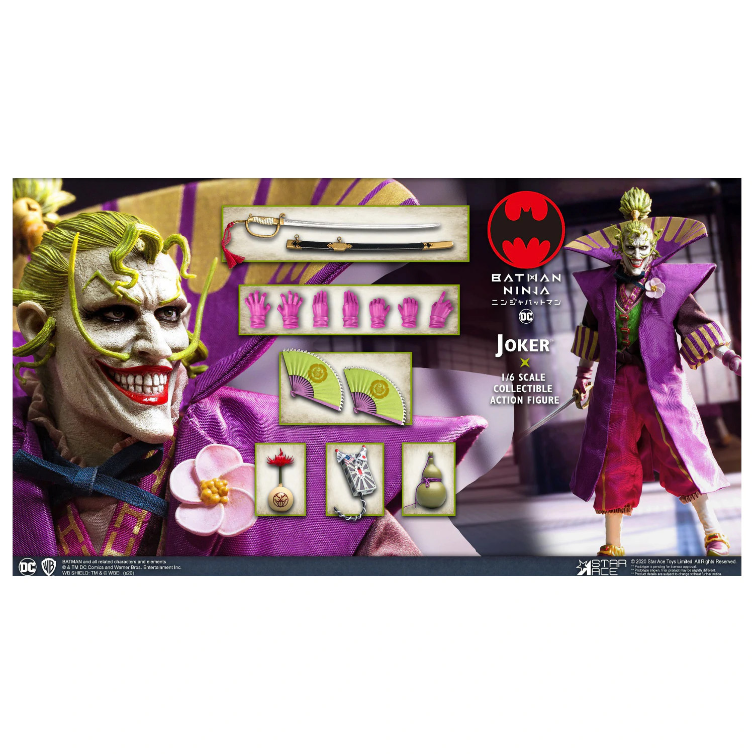Batman Ninja My Favourite Movie akciófigura 1/6 Joker 30 cm termékfotó