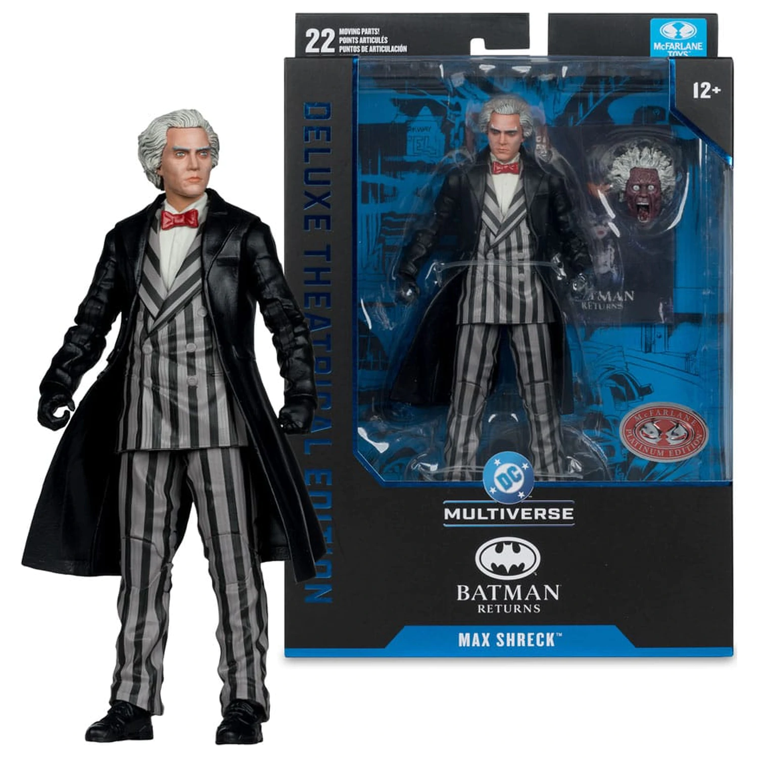 Batman Returns DC Theatrical Deluxe Edition Max Shreck (Red Platinum Edition) akciófigura 18 cm termékfotó