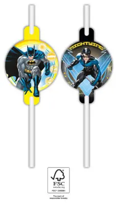 Batman Rogue Rage papír szívószál 4 db-os szett FSC termékfotó