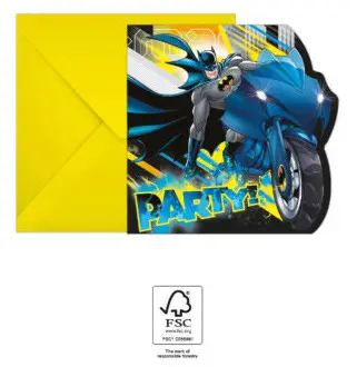 Batman Rogue Rage Party meghívó 6 db-os FSC termékfotó