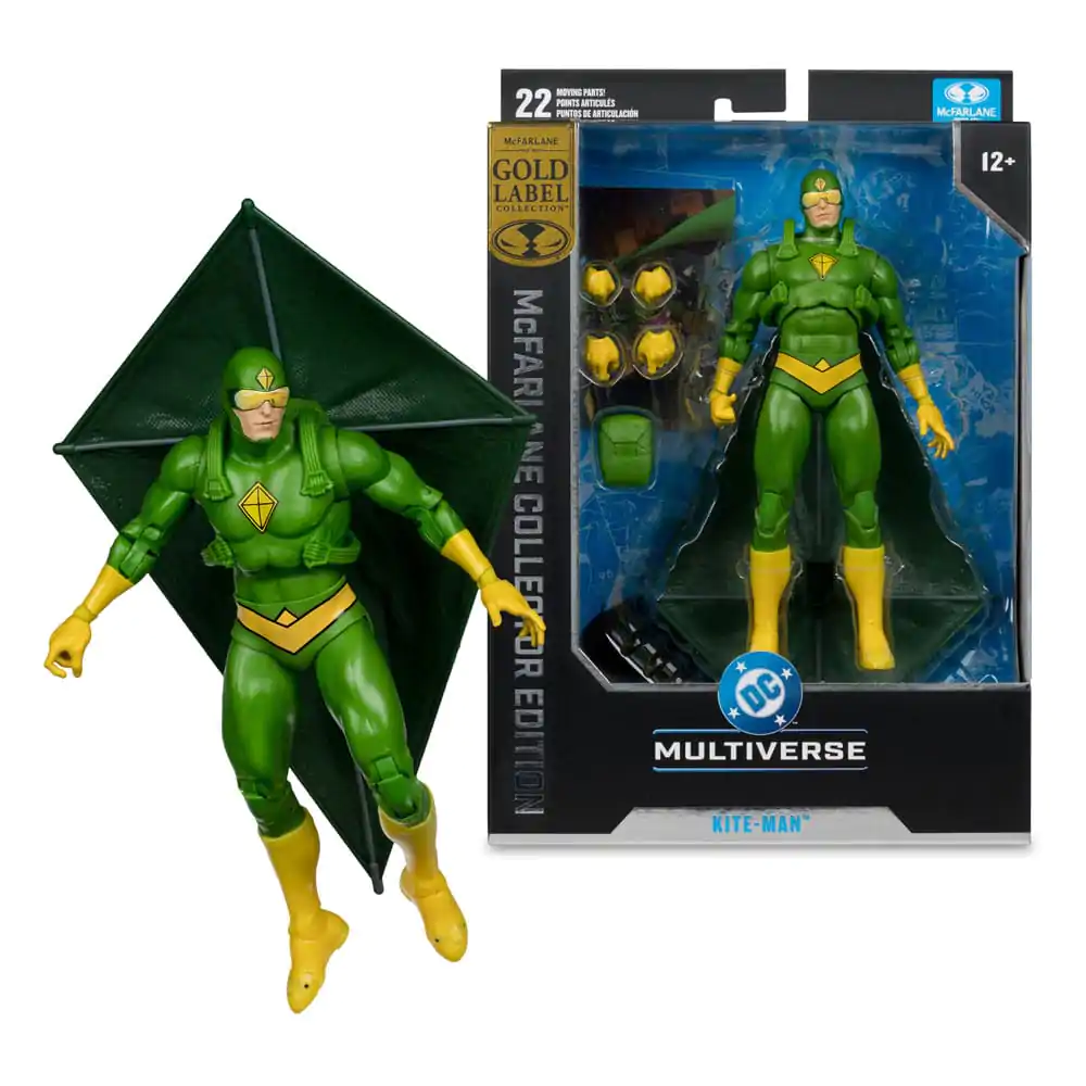 Batman Rogues DC Multiverse McFarlane Collector Edition #43 Kite Man (Gold Label) akciófigura 21 cm termékfotó