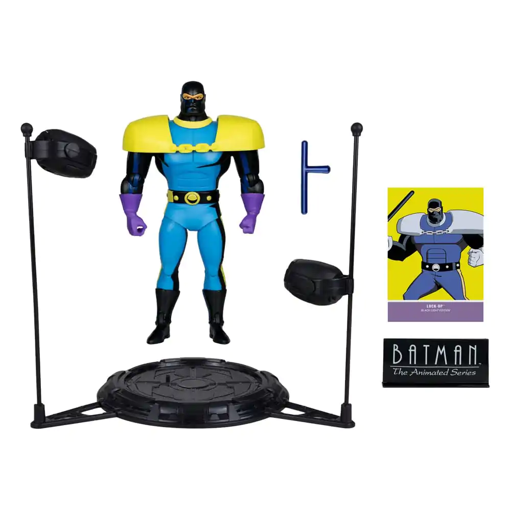Batman: The Animated Series DC Direct Build-A Wave 5 Lock-Up Black Light Edition (Gold Label) akciófigura 15 cm termékfotó