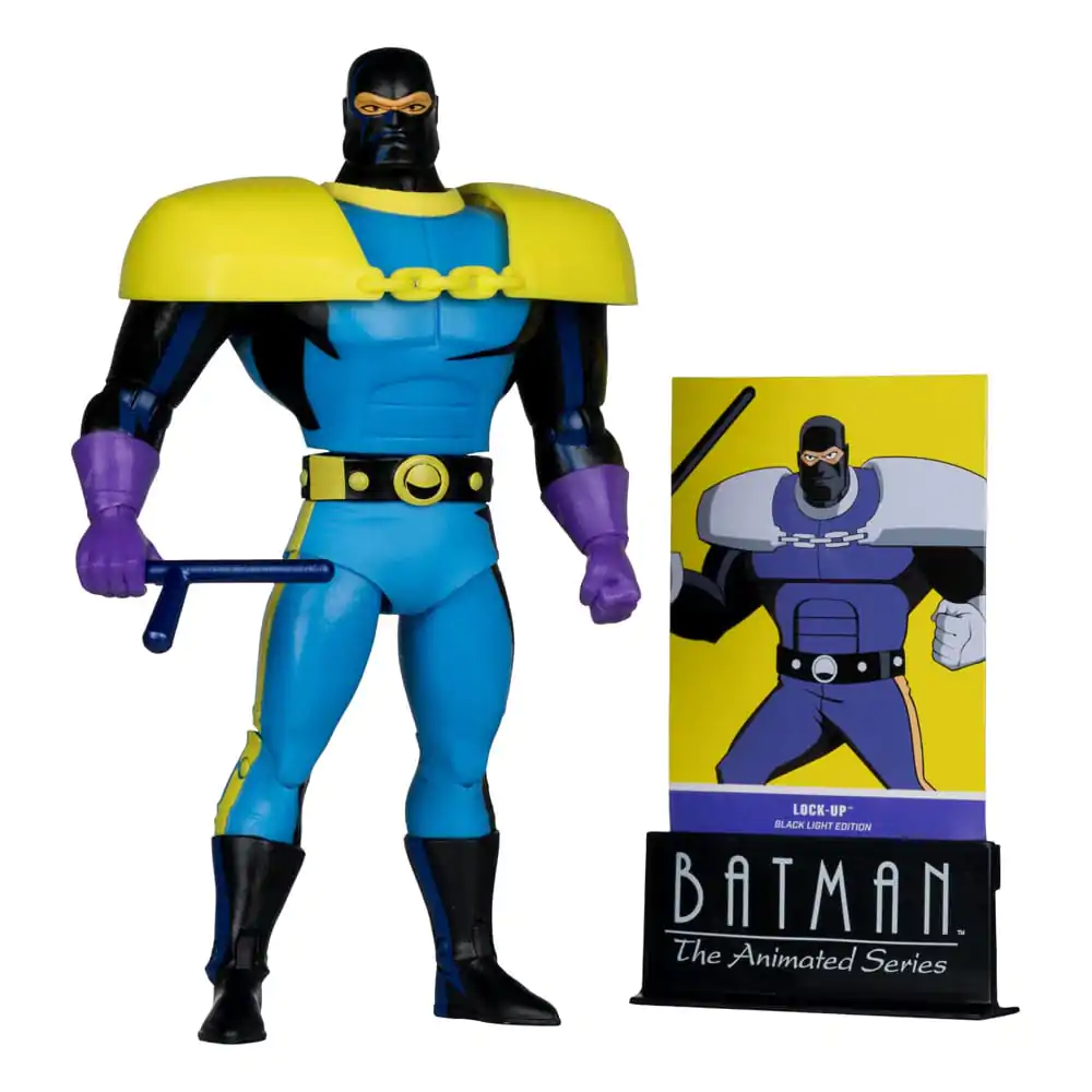 Batman: The Animated Series DC Direct Build-A Wave 5 Lock-Up Black Light Edition (Gold Label) akciófigura 15 cm termékfotó