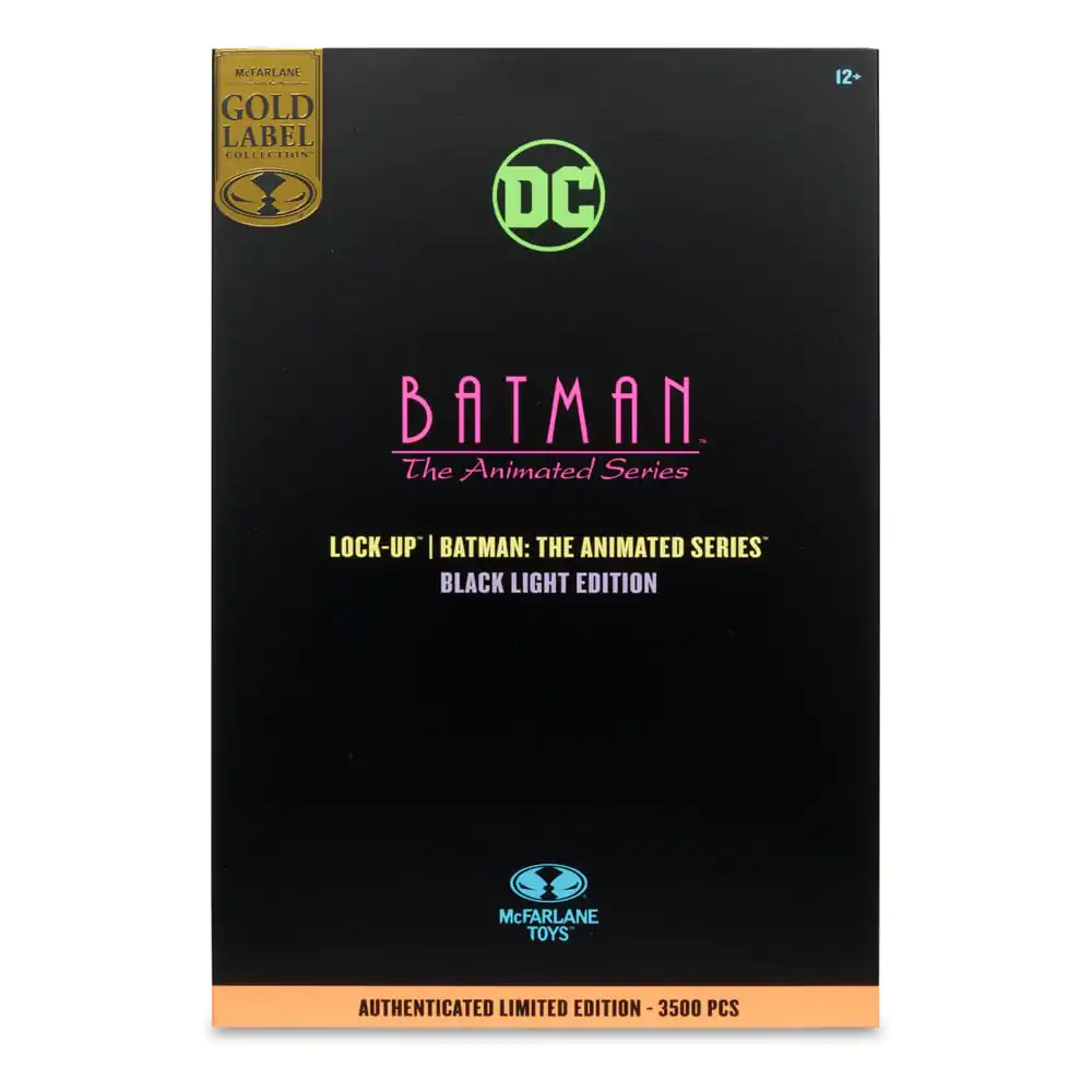 Batman: The Animated Series DC Direct Build-A Wave 5 Lock-Up Black Light Edition (Gold Label) akciófigura 15 cm termékfotó