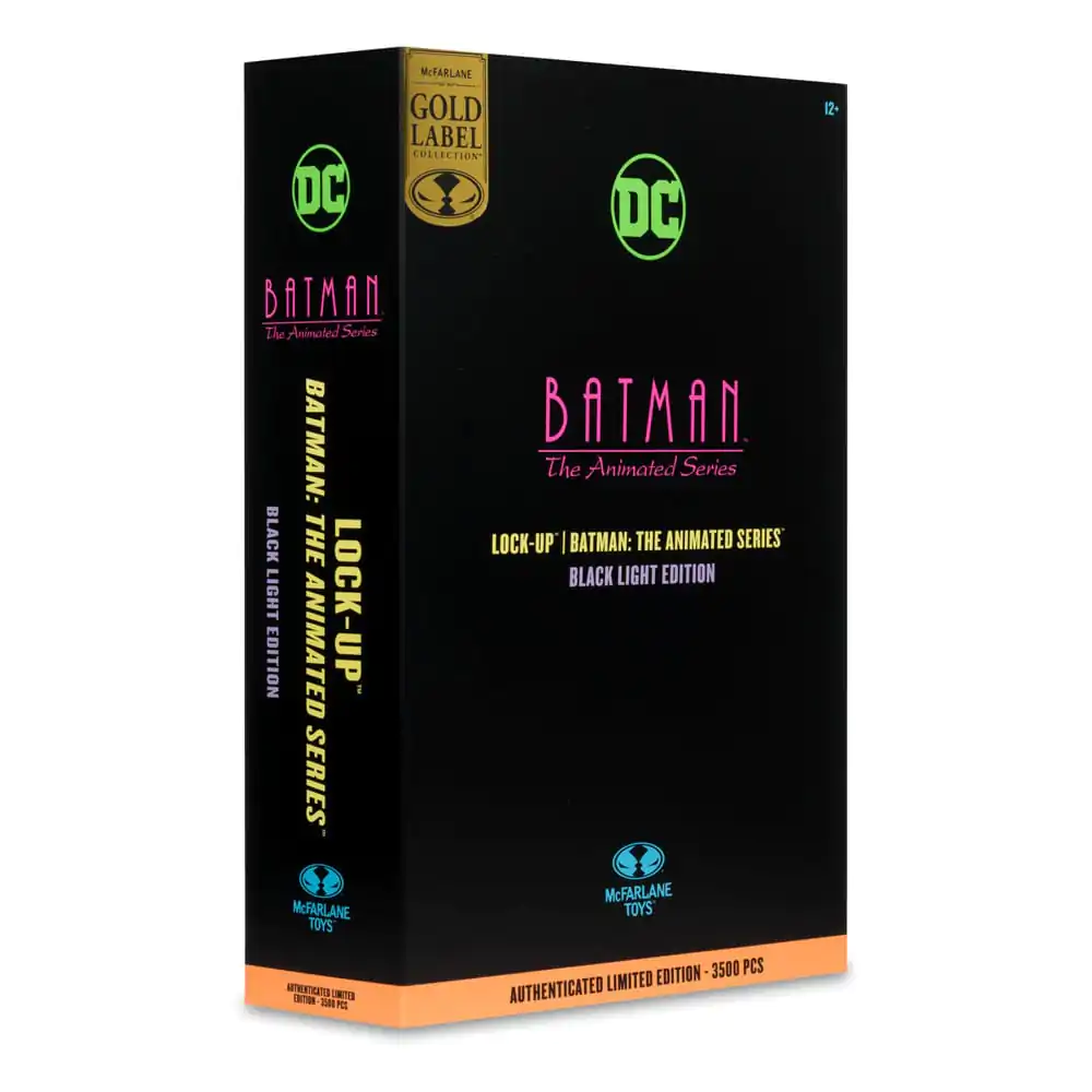 Batman: The Animated Series DC Direct Build-A Wave 5 Lock-Up Black Light Edition (Gold Label) akciófigura 15 cm termékfotó