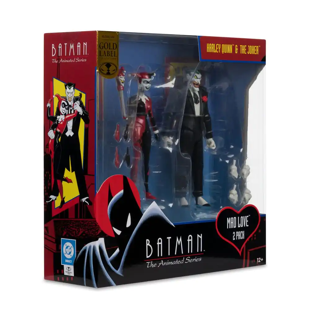 Batman: The Animated Series DC Direct Harley Quinn & The Joker (Mad Love) (Gold Label) akciófigurák 18 cm termékfotó
